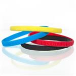 JPS14100E 1/4" Silicone Band with Embossed Custom Imprint